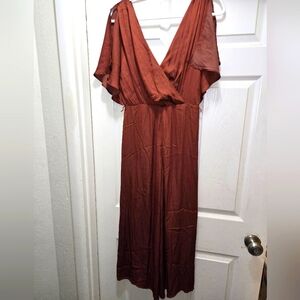 Long Brown/Rust Jumper Size Small